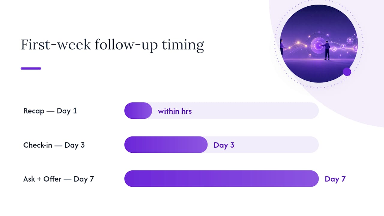 What Should Happen in the First Week After the Demo? — overview diagram